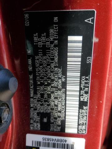 Photo 10 from auction – 2006 TOYOTA SIENNA CE with VIN 5TDZA23C46S468776