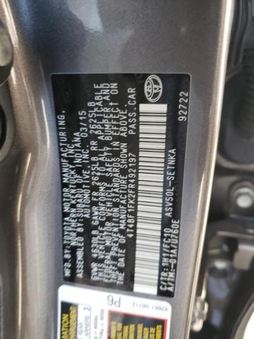 Photo 10 from auction – 2015 TOYOTA CAMRY LE with VIN 4T4BF1FK2FR492197