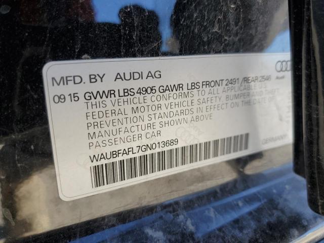 Photo 10 from auction – 2016 AUDI A4 PREMIUM with VIN WAUBFAFL7GN013689