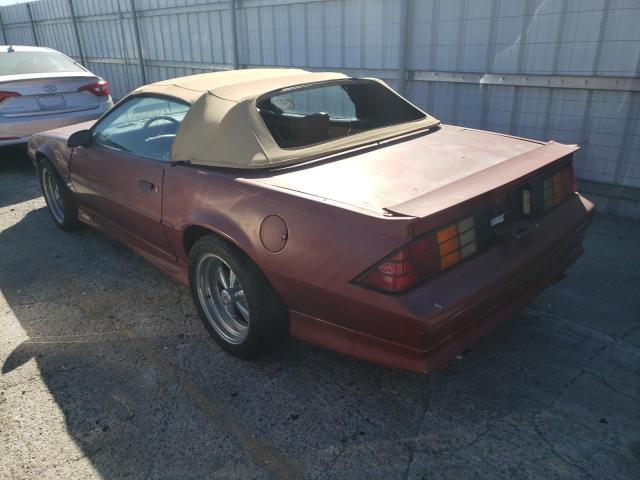 Photo 3 from auction – 1991 CHEVROLET CAMARO RS with VIN 1G1FP33E1ML105674