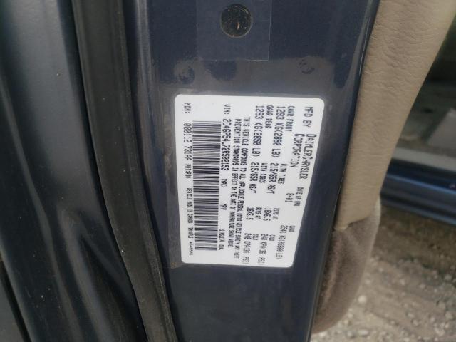 Photo 10 from auction – 2002 CHRYSLER TOWN & COU with VIN 2C4GP54L72R502153