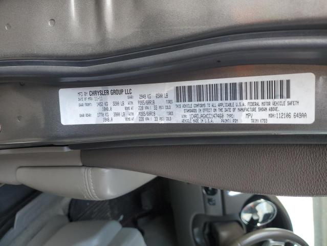 Photo 10 from auction – 2012 DODGE DURANGO SX with VIN 1C4RDJAGXCC147460