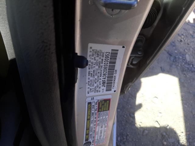 Photo 10 from auction – 2006 HONDA CIVIC HYBR with VIN JHMFA36206S030953