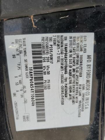 Photo 10 from auction – 2004 FORD THUNDERBIR with VIN 1FAHP60A54Y106046