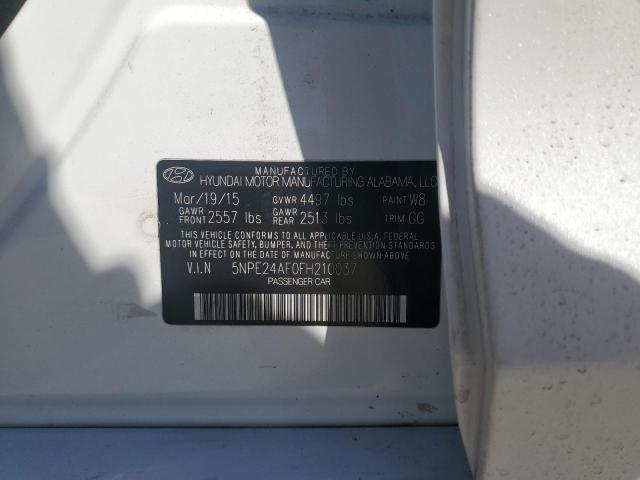 Photo 10 from auction – 2015 HYUNDAI SONATA with VIN 5NPE24AF0FH210037