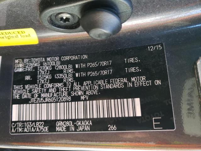 Photo 10 from auction – 2016 TOYOTA 4RUNNER SR with VIN JTEZU5JR6G5120898