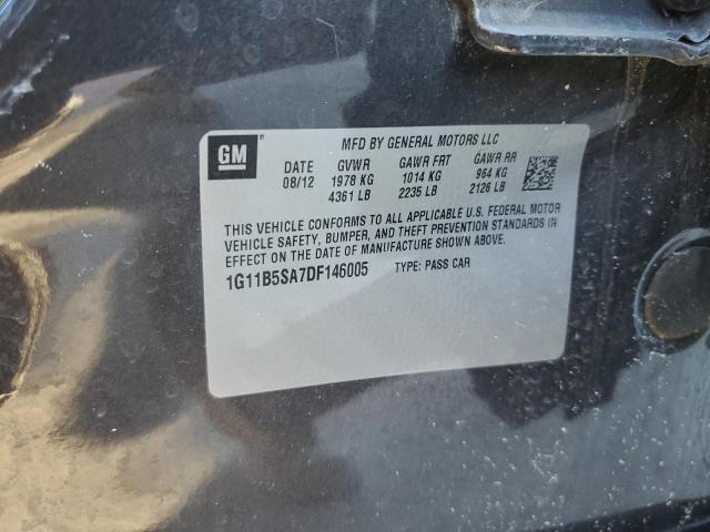 Photo 10 from auction – 2013 CHEVROLET MALIBU LS with VIN 1G11B5SA7DF146005