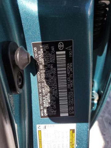 Photo 10 from auction – 2009 TOYOTA COROLLA with VIN JTDBL40E599077958