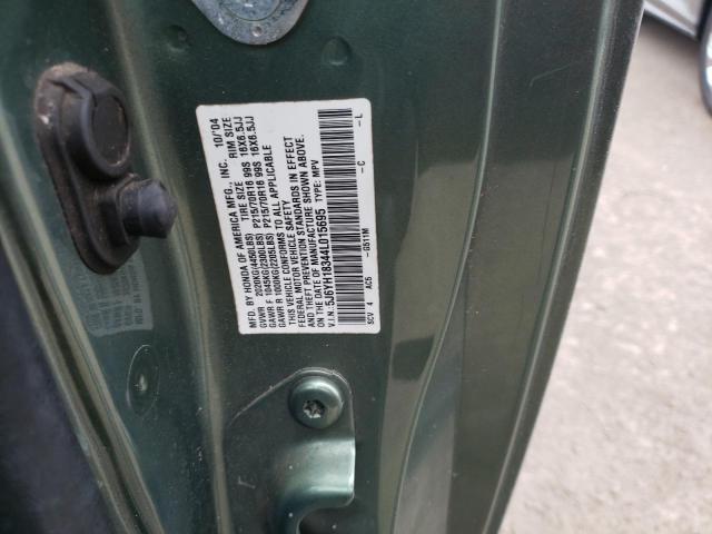 Photo 10 from auction – 2004 HONDA ELEMENT LX with VIN 5J6YH18344L015695