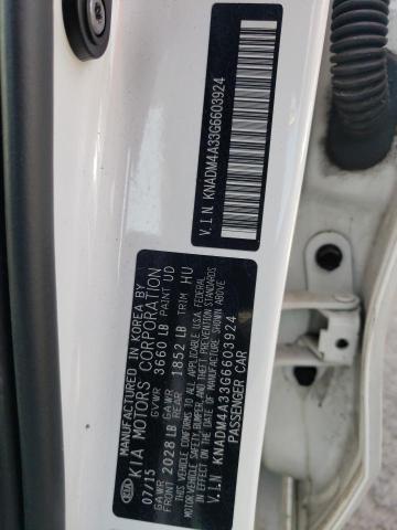 Photo 10 from auction – 2016 KIA RIO LX with VIN KNADM4A33G6603924