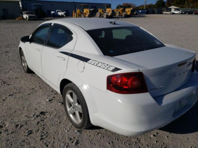 Photo 3 from auction – 2013 DODGE AVENGER SE with VIN 1C3CDZAB3DN649164