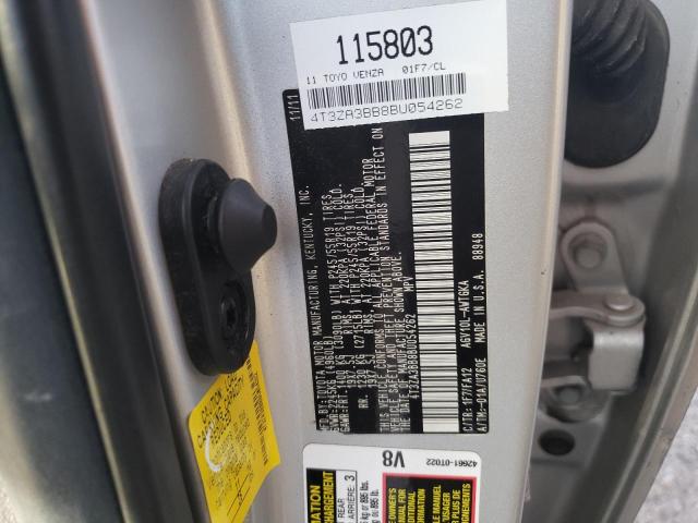 Photo 10 from auction – 2011 TOYOTA VENZA with VIN 4T3ZA3BB8BU054262