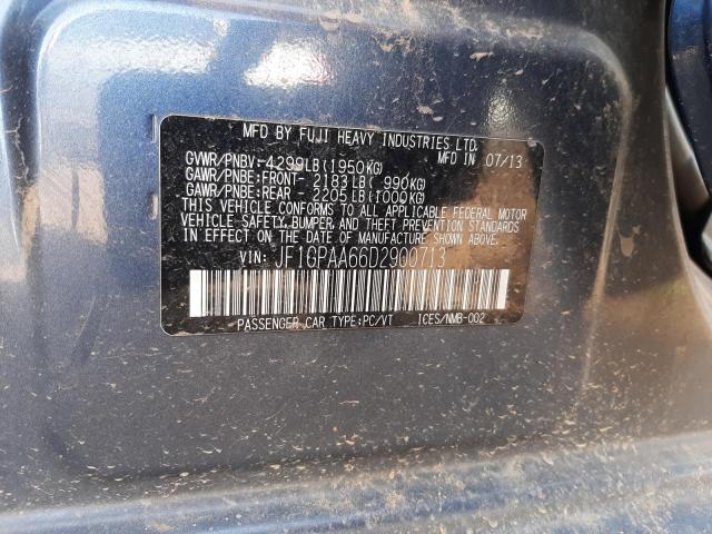 Photo 10 from auction – 2013 SUBARU IMPREZA with VIN JF1GPAA66D2900713