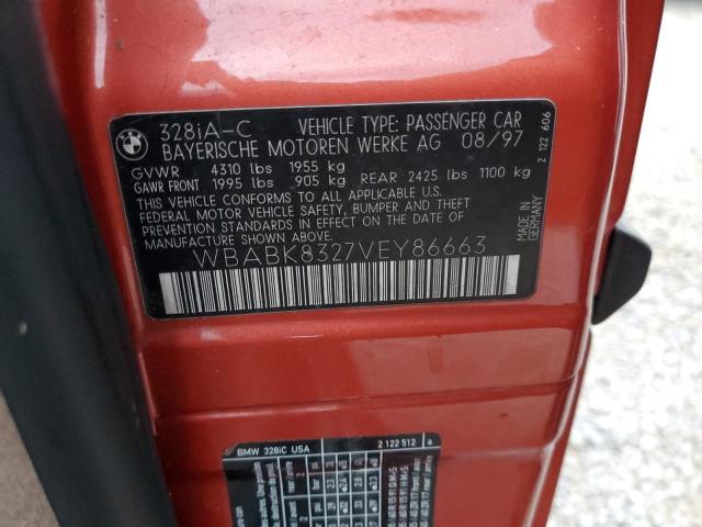 Photo 10 from auction – 1997 BMW 328 IC AUT with VIN WBABK8327VEY86663