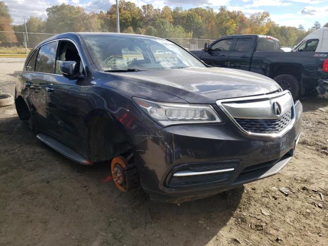 ACURA MDX TECHNO 2014 with VIN 5FRYD4H45EB004249 - Photo from auction