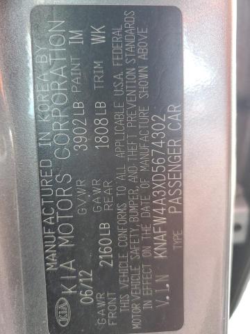 Photo 10 from auction – 2013 KIA FORTE SX with VIN KNAFW4A3XD5674302