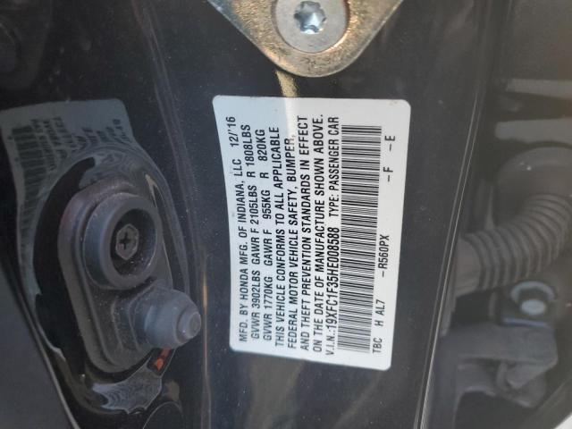 Photo 10 from auction – 2017 HONDA CIVIC EX with VIN 19XFC1F35HE008588