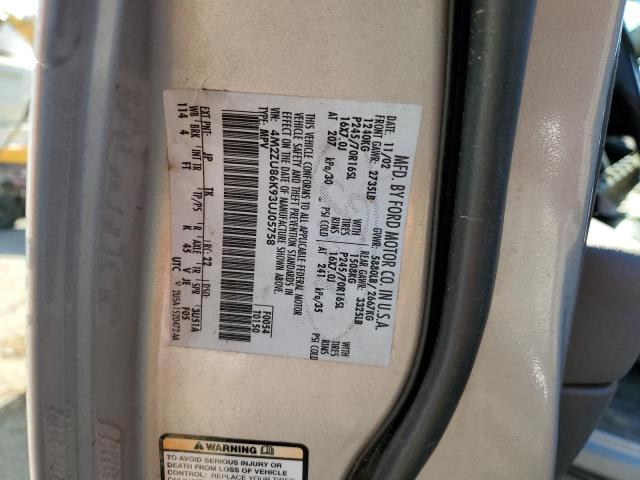 Photo 10 from auction – 2003 MERCURY MOUNTAINEE with VIN 4M2ZU66K73ZJ10836