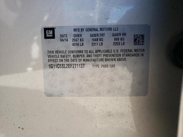 Photo 10 from auction – 2014 CHEVROLET MALIBU 1LT with VIN 1G11C5SL2EF271137