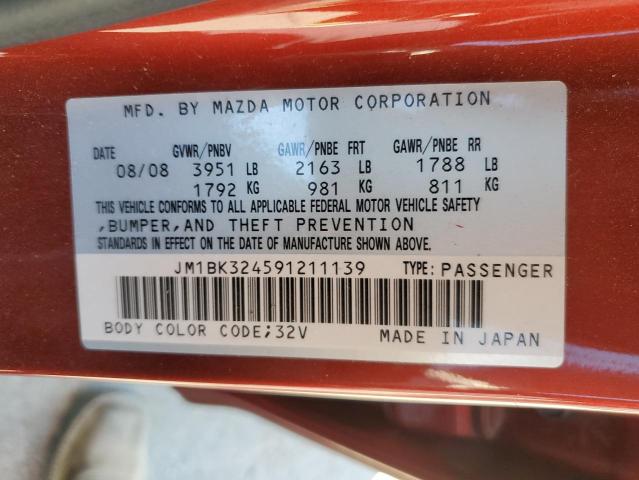 Photo 10 from auction – 2009 MAZDA 3 S with VIN JM1BK324591211139