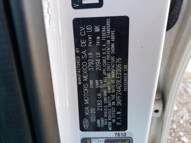 Photo 10 from auction – 2020 KIA FORTE FE with VIN 3KPF24AD9LE230676