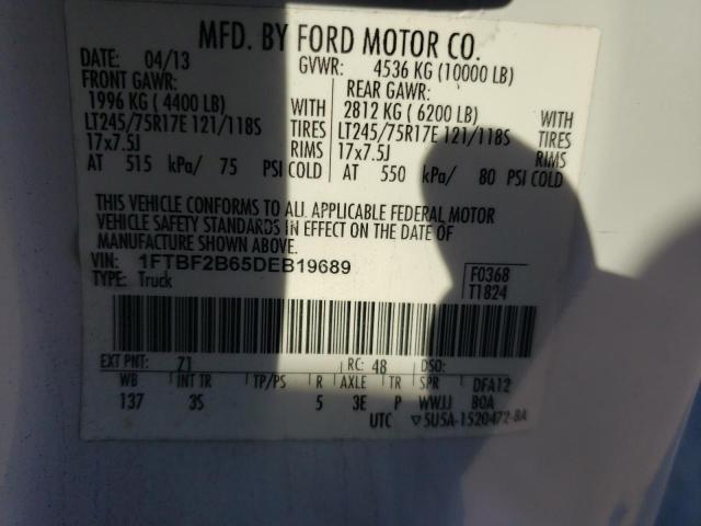 Photo 10 from auction – 2013 FORD F250 SUPER with VIN 1FTBF2B65DEB19689