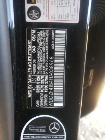 Photo 10 from auction – 2017 MERCEDES-BENZ E 300 with VIN WDDZF4JB4HA038968