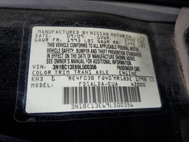 Photo 10 from auction – 2009 NISSAN VERSA S with VIN 3N1BC13E69L500356