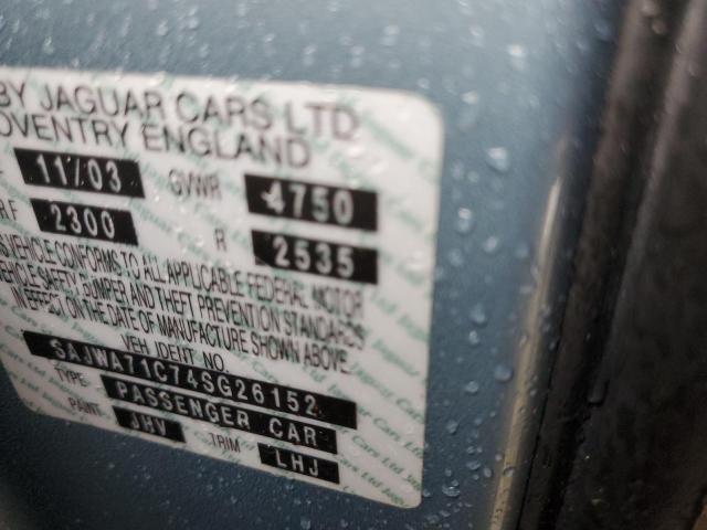 Photo 10 from auction – 2004 JAGUAR XJ8 with VIN SAJWA71C74SG26152