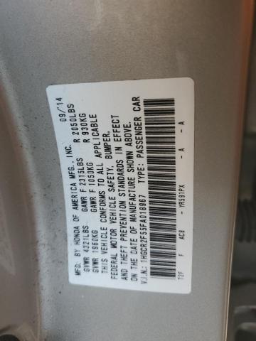 Photo 10 from auction – 2015 HONDA ACCORD SPO with VIN 1HGCR2F55FA018967