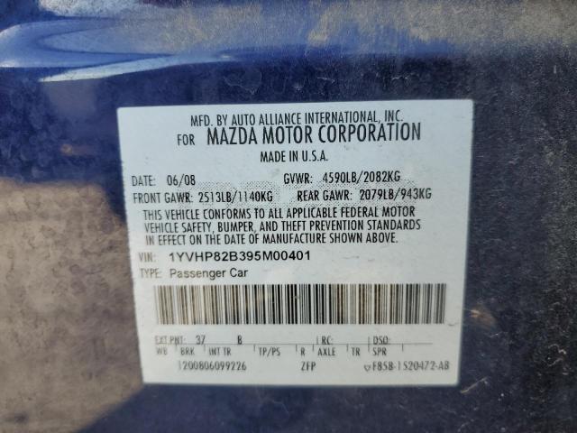 Photo 10 from auction – 2009 MAZDA 6 S with VIN 1YVHP82B395M00401
