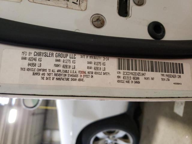 Photo 10 from auction – 2014 DODGE CHALLENGER with VIN 2C3CDYAG3EH251047