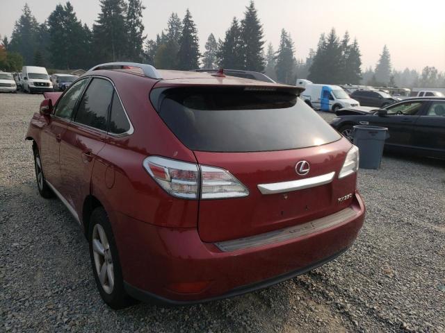 Photo 3 from auction – 2011 LEXUS RX 350 with VIN 2T2BK1BA1BC081450