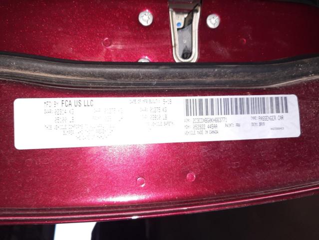 Photo 10 from auction – 2019 DODGE CHARGER SX with VIN 2C3CDXBG0KH663771