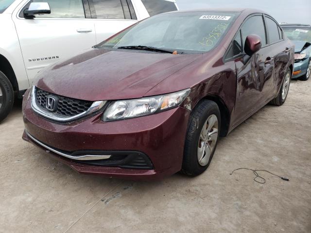 Photo 2 from auction – 2013 HONDA CIVIC LX with VIN 19XFB2F54DE051744