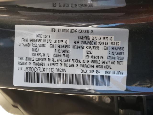 Photo 10 from auction – 2020 MAZDA CX-9 TOURI with VIN JM3TCACY7L0411113