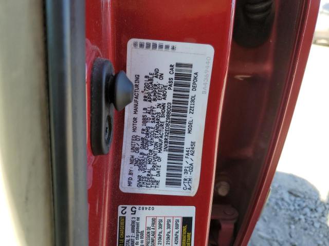 Photo 10 from auction – 2008 TOYOTA COROLLA CE with VIN 1NXBR32E08Z988003