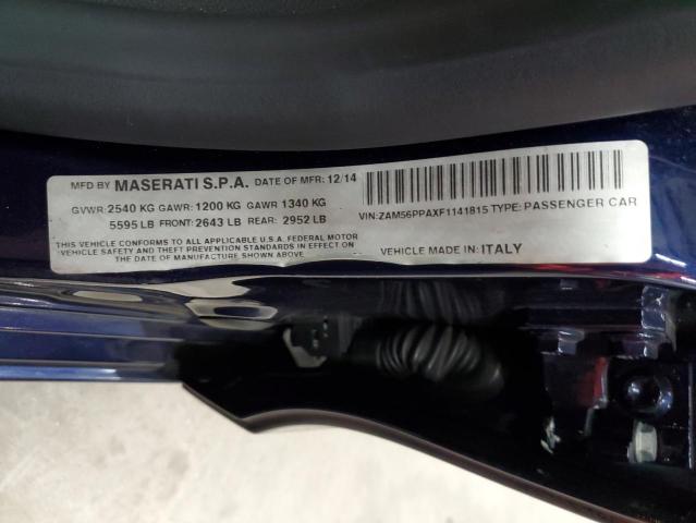 Photo 10 from auction – 2015 MASERATI QUATTROPOR with VIN ZAM56PPAXF1141815