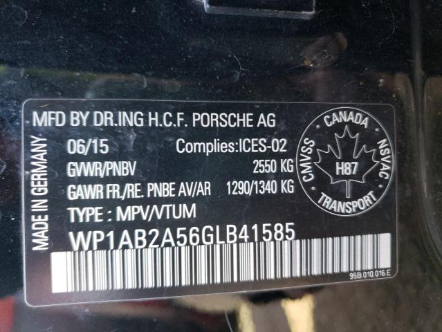 Photo 10 from auction – 2016 PORSCHE MACAN S with VIN WP1AB2A56GLB41585