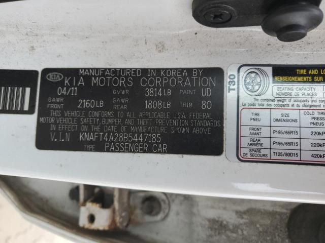 Photo 10 from auction – 2011 KIA FORTE LX with VIN KNAFT4A28B5447185