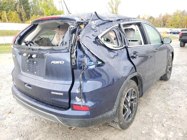 Photo 4 from auction – 2016 HONDA CR-V SE with VIN 5J6RM4H47GL090373