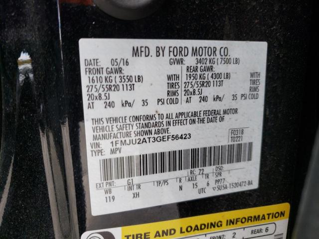 Photo 10 from auction – 2016 FORD EXPEDITION with VIN 1FMJU2AT3GEF56423