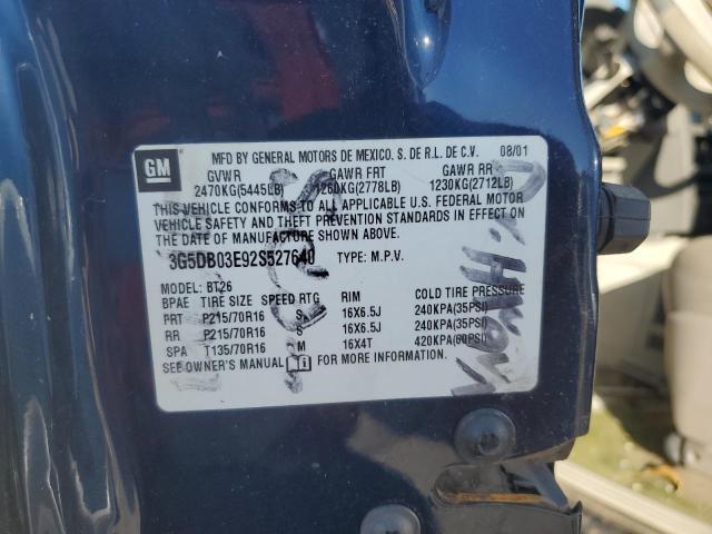 Photo 10 from auction – 2002 BUICK RENDEZVOUS with VIN 3G5DB03E92S527640