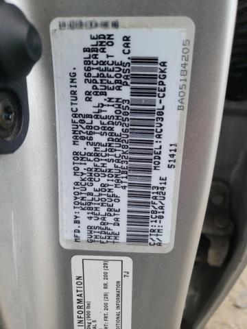 Photo 10 from auction – 2002 TOYOTA CAMRY LE with VIN 4T1BE32K82U625053