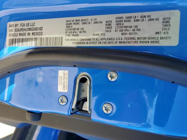 Photo 10 from auction – 2021 RAM 2500 TRADE with VIN 3C6UR5HJXMG545102