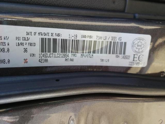 Photo 10 from auction – 2020 DODGE DURANGO R/ with VIN 1C4SDJCT1LC212854