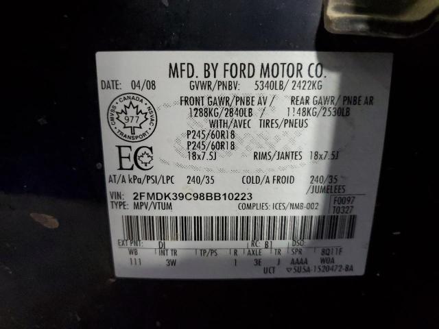 Photo 10 from auction – 2008 FORD EDGE LIMIT with VIN 2FMDK39C98BB10223