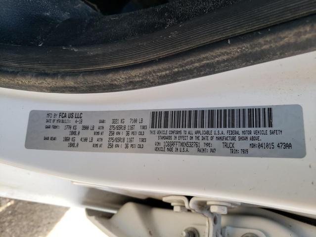 Photo 10 from auction – 2019 RAM 1500 BIG H with VIN 1C6SRFFTXKN532761
