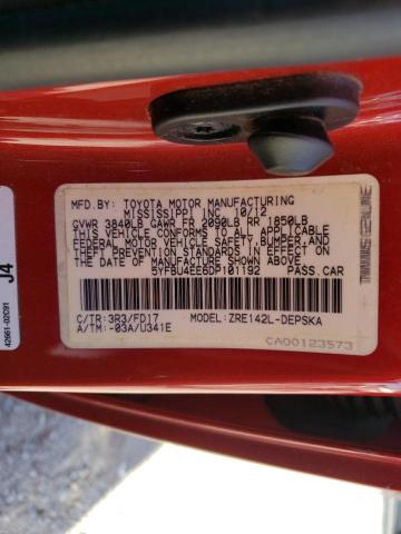 صورة رقم 10 من المزاد - 2013 TOYOTA COROLLA BA مع VIN 5YFBU4EE6DP101192