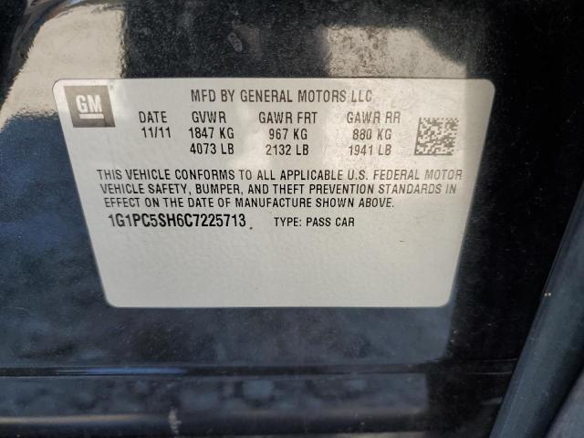 Photo 10 from auction – 2012 CHEVROLET CRUZE LS with VIN 1G1PC5SH6C7225713